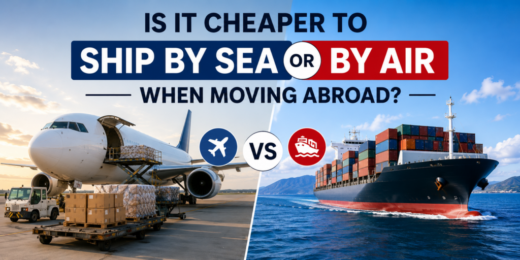 Is It Cheaper to Ship by Sea or by Air When Moving Abroad?